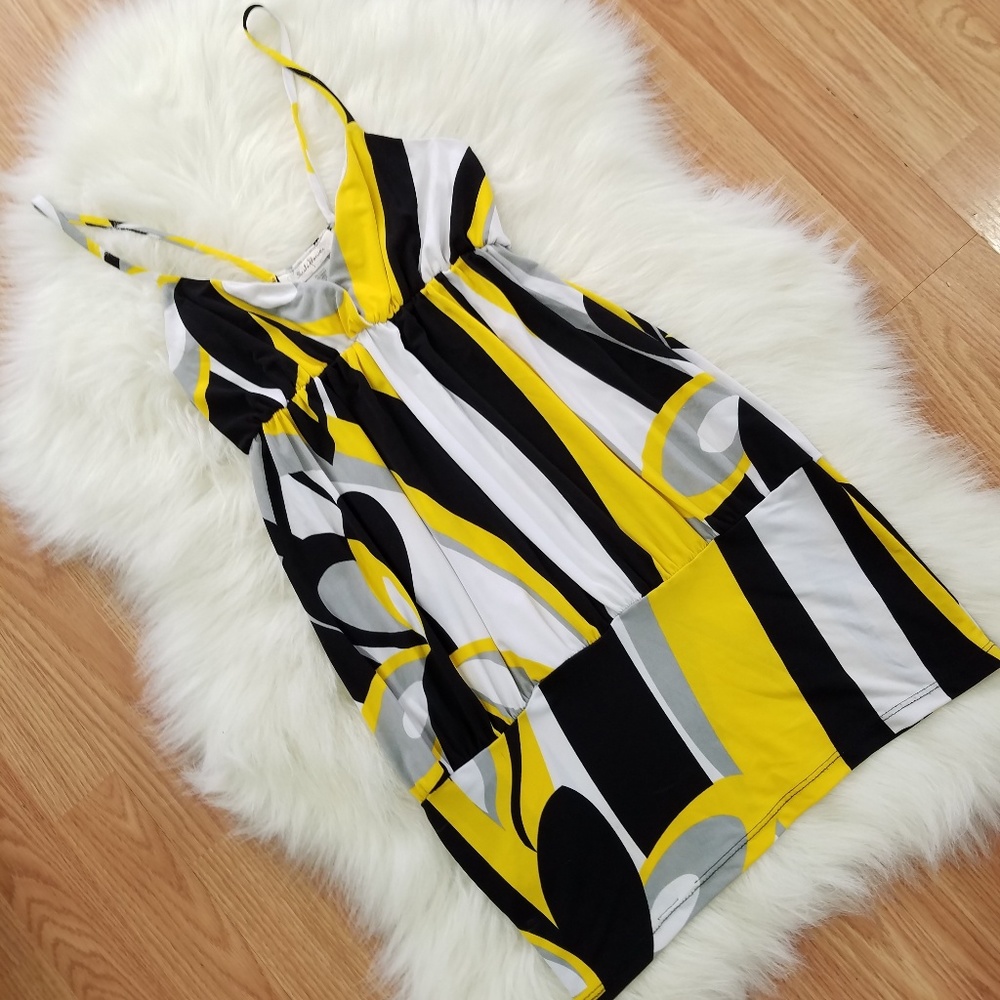V-Neck Printed Tunic Tank Top / Dress